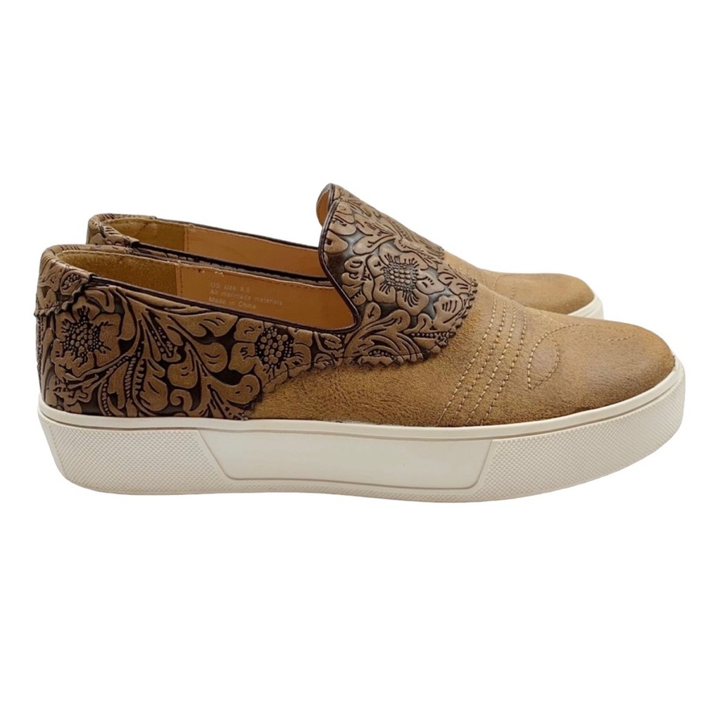 Volatile Floral Embossed Slip On Shoe. Gently used, excellent condition! Size 8.